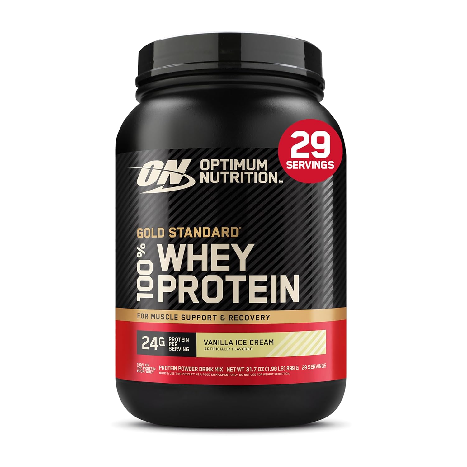 Gold Standard 100% Whey Protein 907g (2lbs) - Vanilla Ice Cream