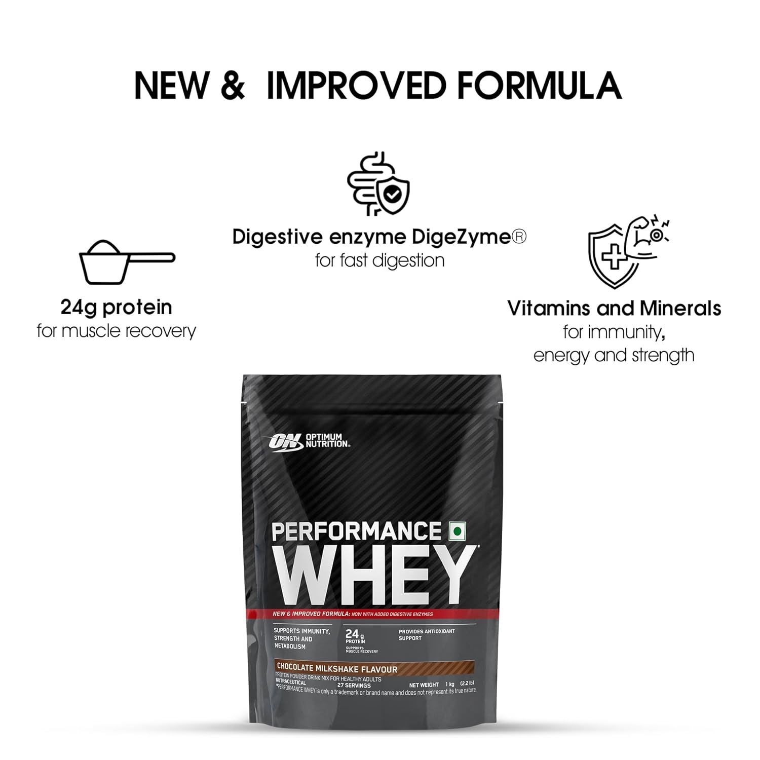 Performance Whey 1KG - Chocolate Milkshake