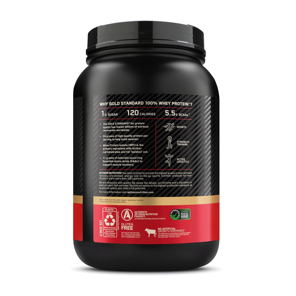 Gold Standard 100% Whey Protein 907g (2lbs) - Vanilla Ice Cream
