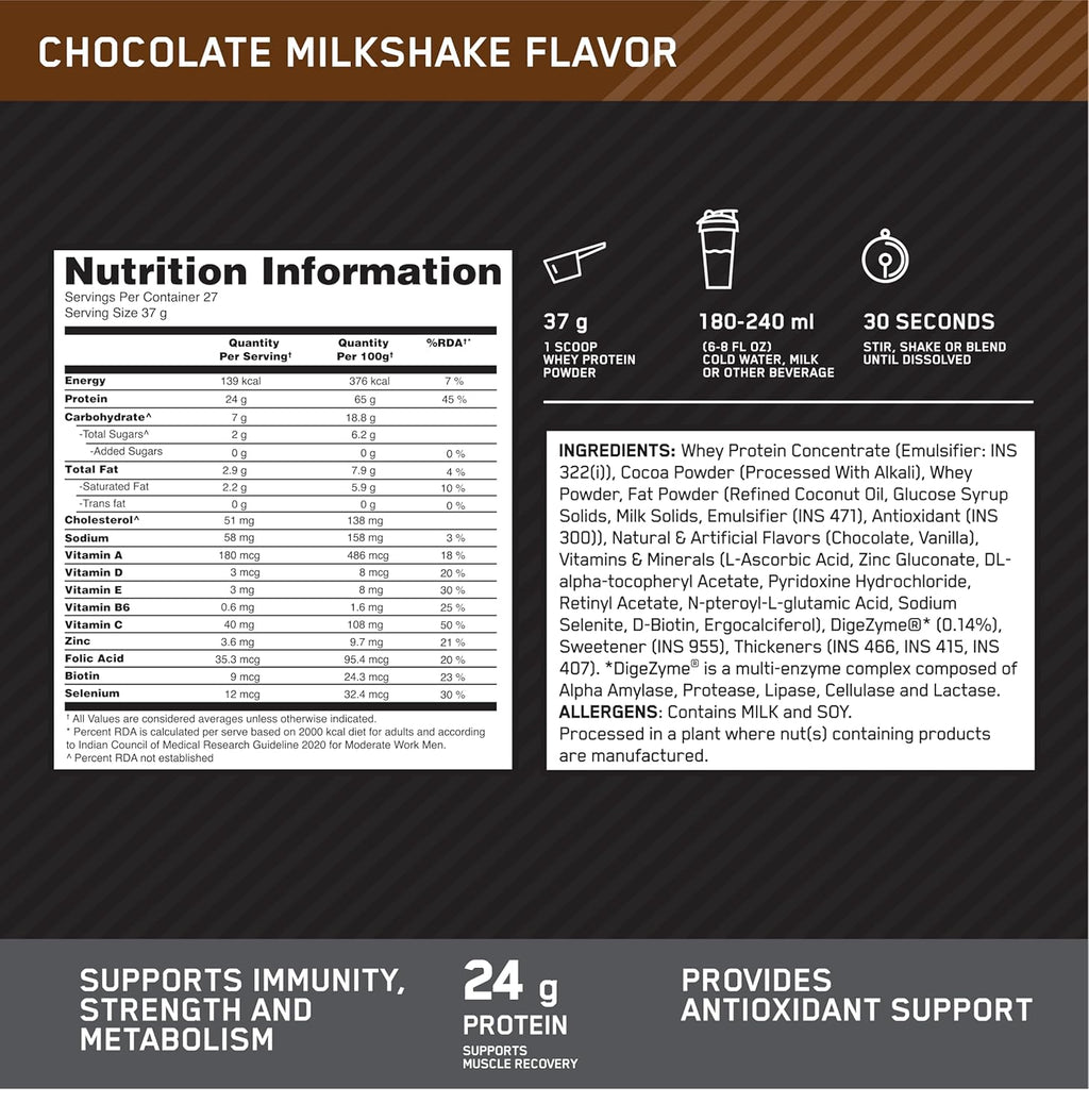 Performance Whey 1KG - Chocolate Milkshake