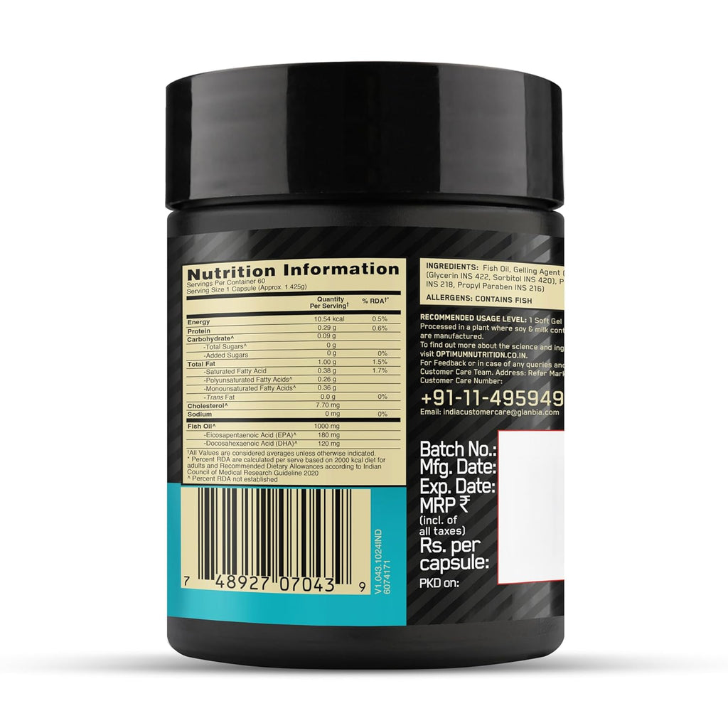 Optimum Nutrition Fish Oil - 60 Capsules